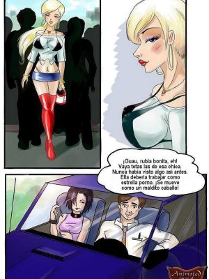 La rubia lo puso salvaje