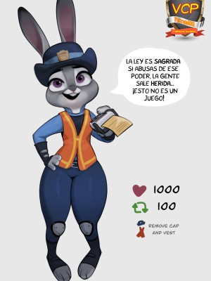 “[Qupo] El Juego Desnudo de Judy Hopps (Porno de Zootopia)”