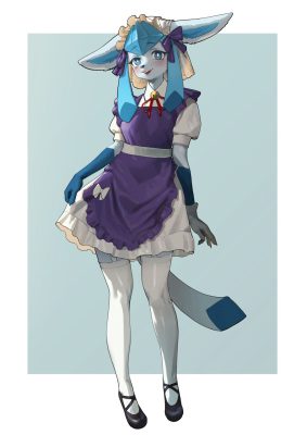 [Gudl] Maid Glaceon (Pokémon)