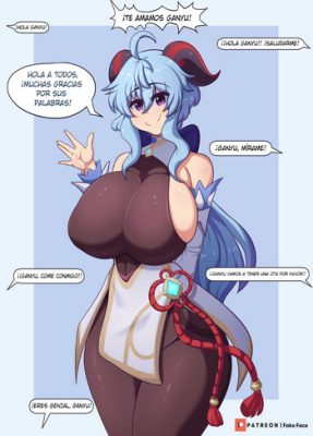 [Fake Face] Ganyu (Genshin Impact Hentai)
