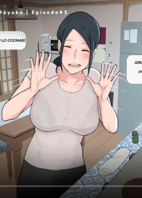 “[NTRman] Cocinando con Mayuko (Cómic XXX de Milf)”