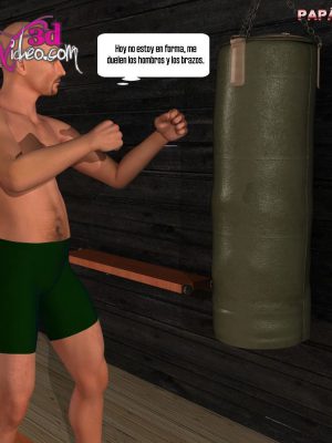 Papa hace deporte incesto 3d